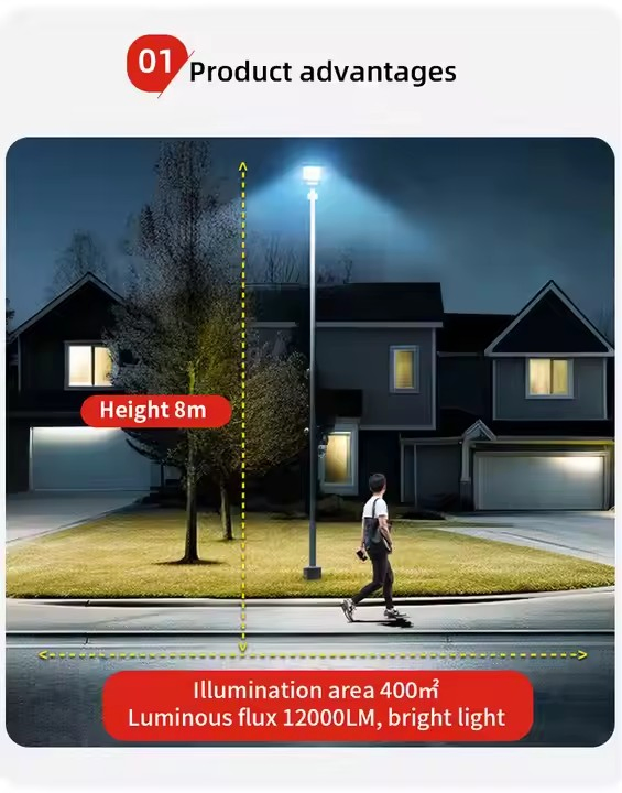 50W 100W 150W 200W 250W 300W Outdoor Aluminium Waterproof Integrated All in One LED Solar Street Lights