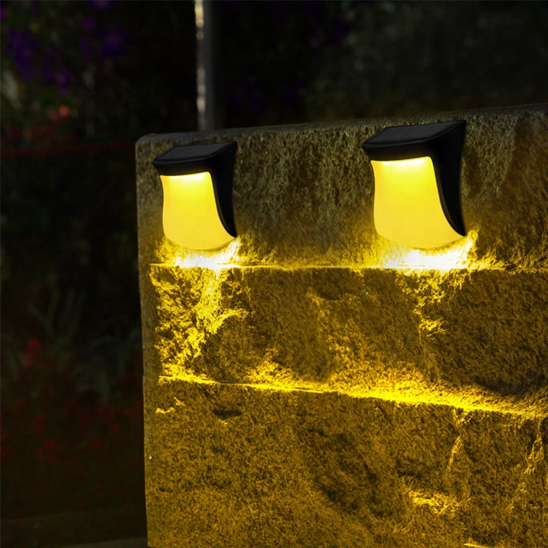 LED Solar Light Outdoor Garden Square Wall Lamp Light Sensor IP65 Waterproof Courtyard Balcony Fence Post Decoration Lamp
