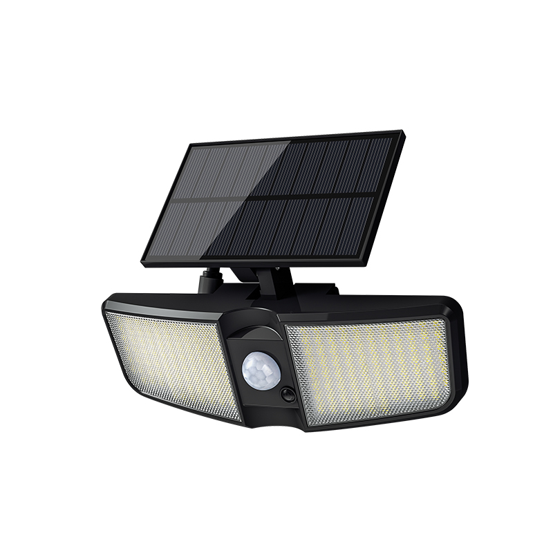 Solar Powered Wall Lamp Decorative Garden Light 140-Triggered Times PIR Sensor Mode