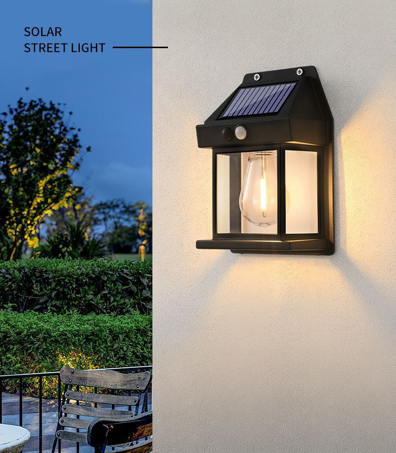 Garden LED Lights Pillar Outside Decrative 500W Dog Powered for Camping with Bulb Power Outsid Solar-Powered Solar Street Light