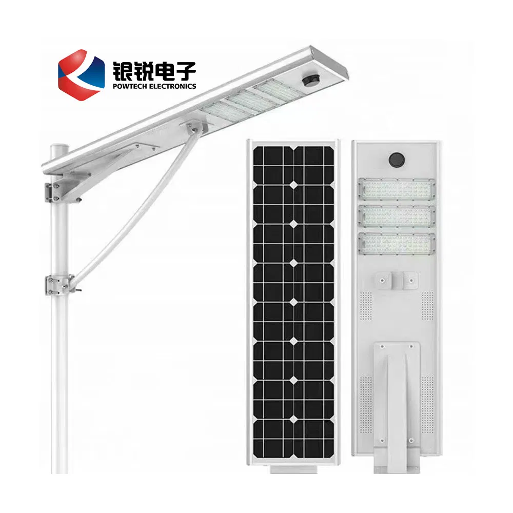 New Modern High Lumen Outdoor Waterproof Integrated Aluminum 30W 40W 60W 80W 100W LED All in One Solar Street Light