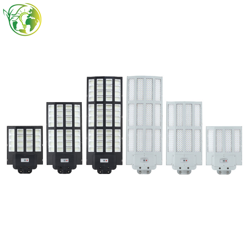 Smart Solar Street Light with Remote Control 120W for Parking Lots