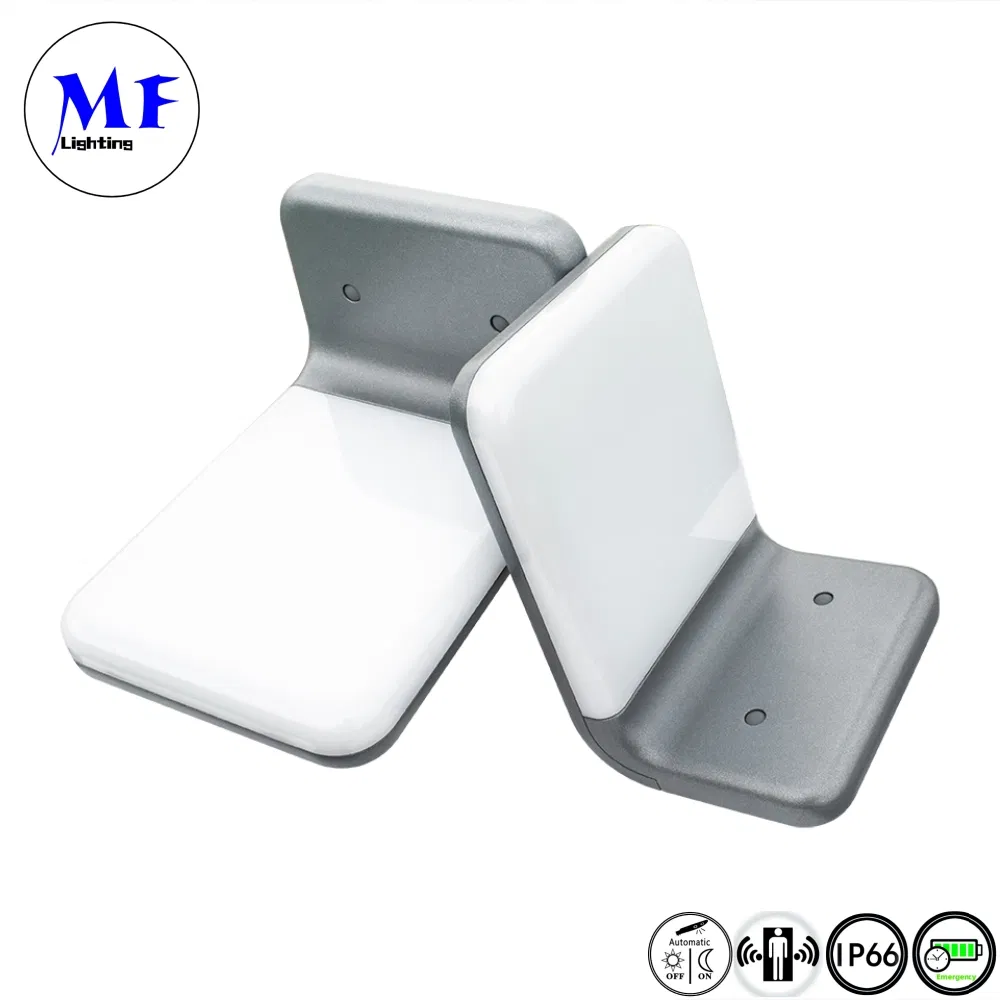 Factory Price Solar Power Outdoor Waterproof IP66 5W 500lm Die-Cast Aluminum All in One LED Solar Wall Light Solar Garden Light with Microwave Induction