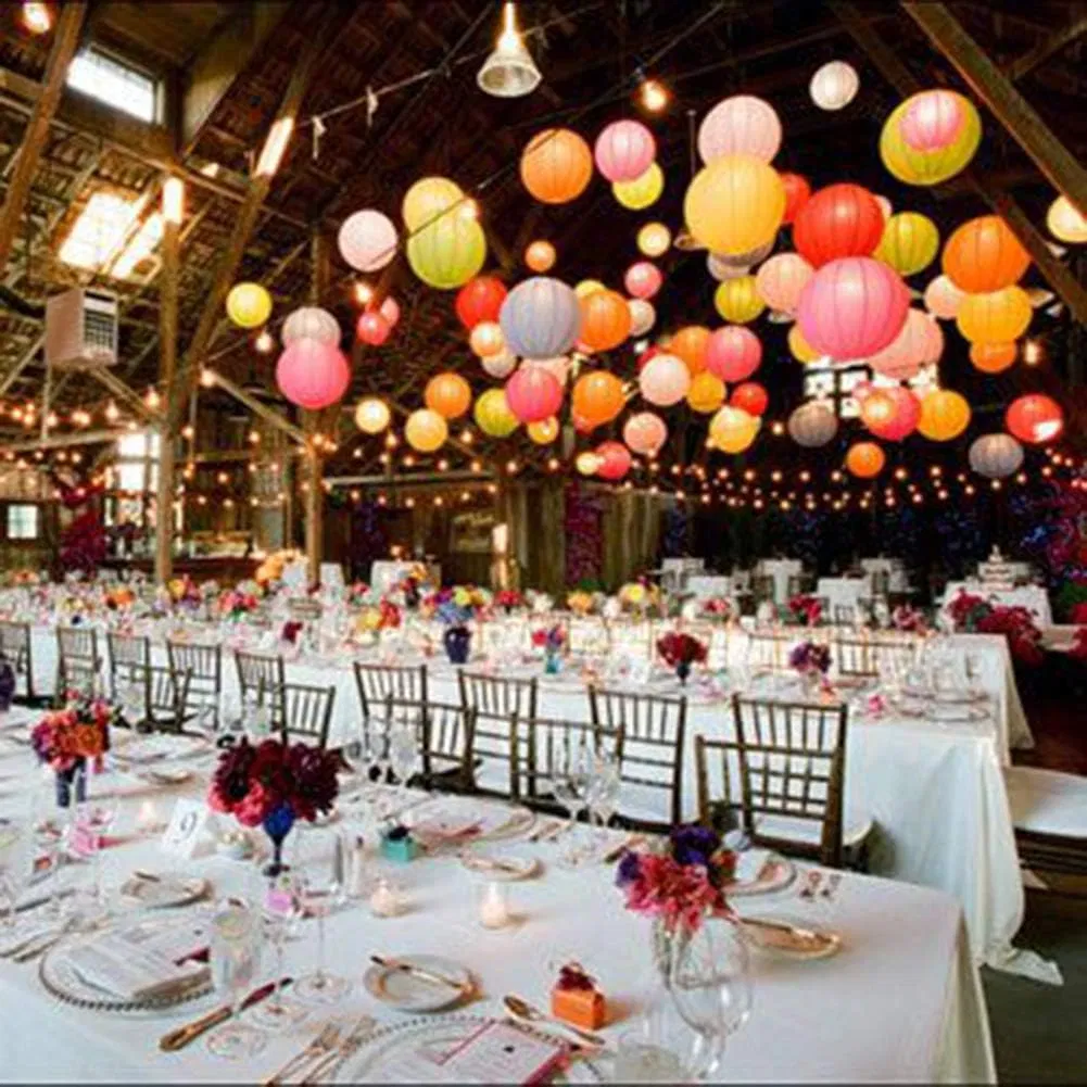 Solar Market Fabric Christmas Lanterns Decorated Garden Wedding LED String Lights