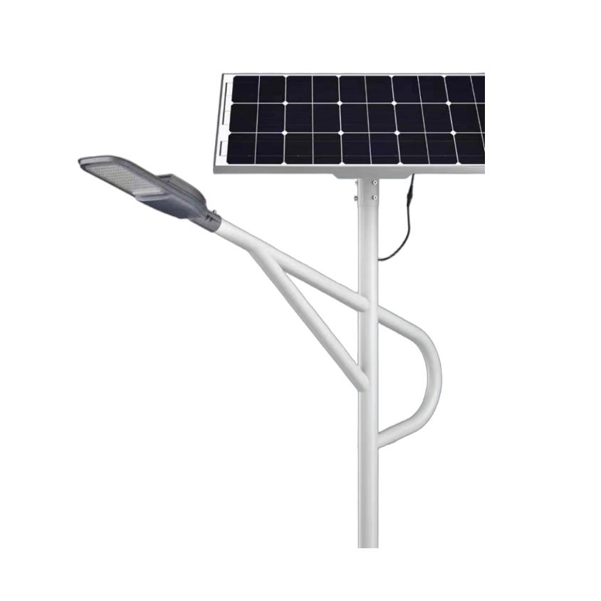 80W 100W High Power High Lumen Commercial Solar Street Light All-in-Two Design for City Streets