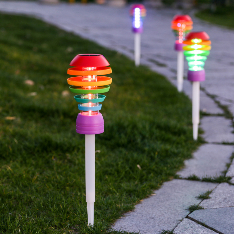 Waterproof Solar LED Outdoor Bowling Ground Light Decorative Garden Path Courtyard Lawn Lamp