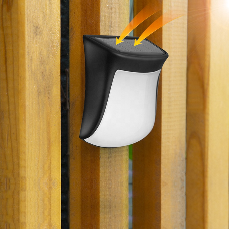 LED Solar Light Outdoor Garden Square Wall Lamp Light Sensor IP65 Waterproof Courtyard Balcony Fence Post Decoration Lamp