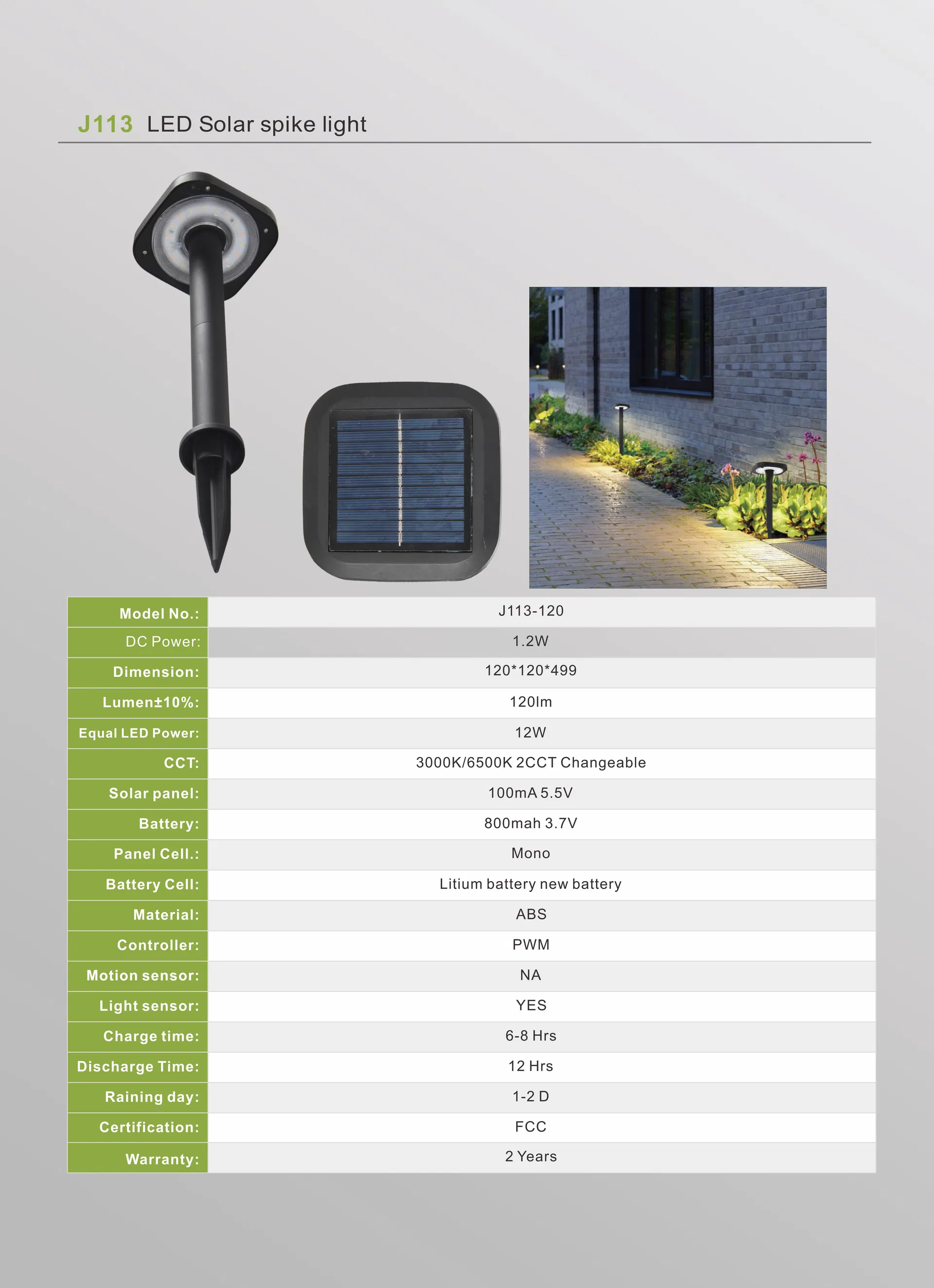 Energy Saving Garden Light