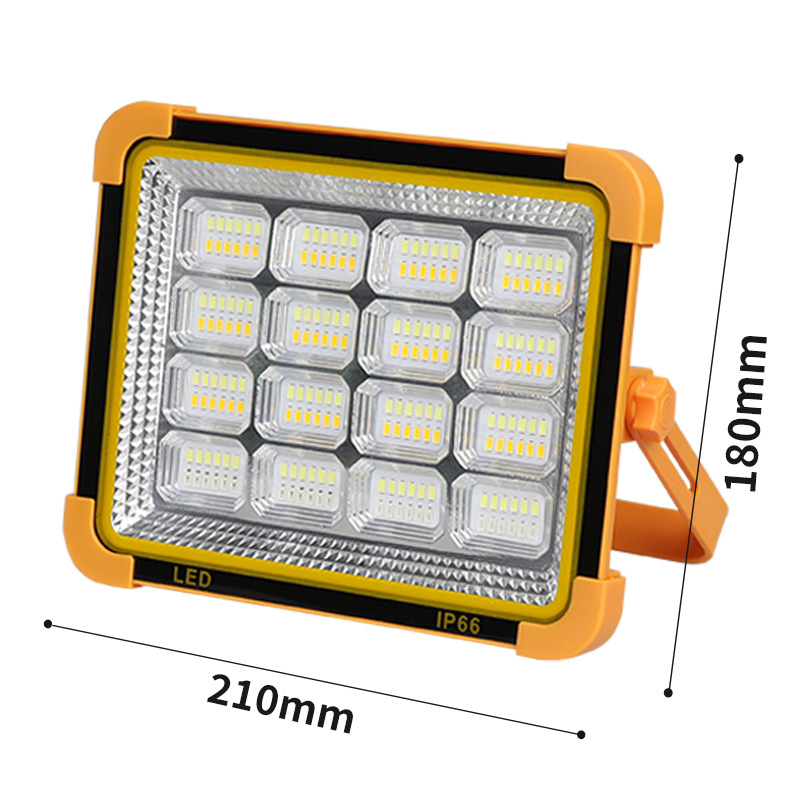 Solar Waterproof Outdoor Portable Emergency USB Charging LED Camping Lamp High Power Courtyard Lights Floor Stand Flood Light