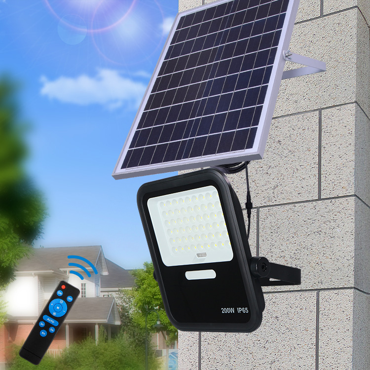 High Brightness 100W Solar LED Floodlight Outdoor Security Flood Light IP65 Waterproof