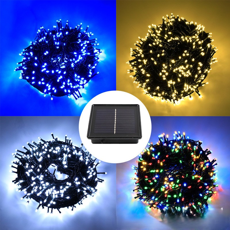 LED Solar Light Multiple LED Dimming Solar Light Strings Outdoor Party Camping Lights Festive Atmosphere Lights