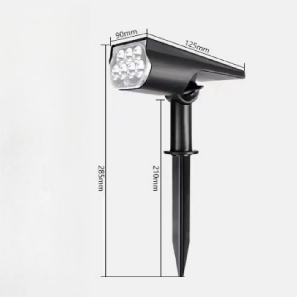 LED Solar Spot Lights Outdoor, IP65 Waterproof Dusk-to-Dawn Landscape Spotlight