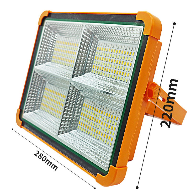 Solar Waterproof Outdoor Portable Emergency USB Charging LED Camping Lamp High Power Courtyard Lights Floor Stand Flood Light