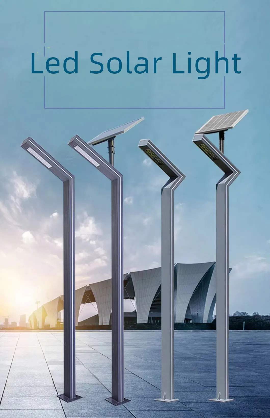 Solar Powered Decorative Garden Lamp Pole