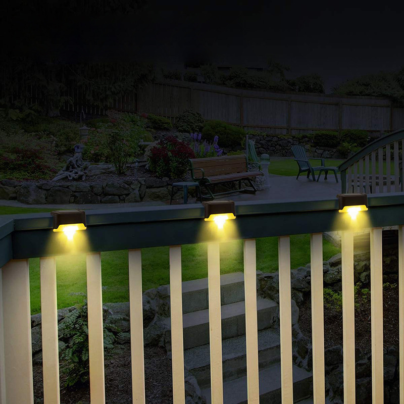 Solar Fence Light Railing Light Stair Light Outdoor LED Step Light Garden Decorative Wall Light