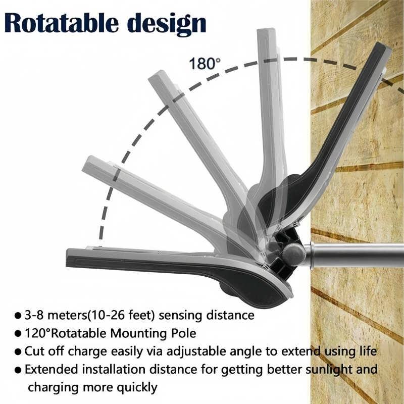 Energy Saving Solar Street Light with Motion Sensor LED Solar Outdoor Light High Brightness Lights Dusk to Dawn
