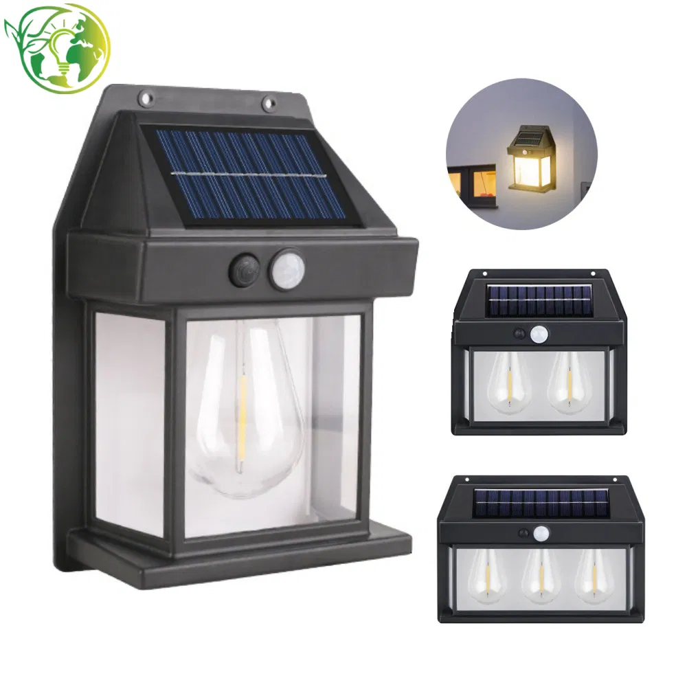Frosted-Lens Solar Wall Light for Restaurant Terraces with Soft Light Output
