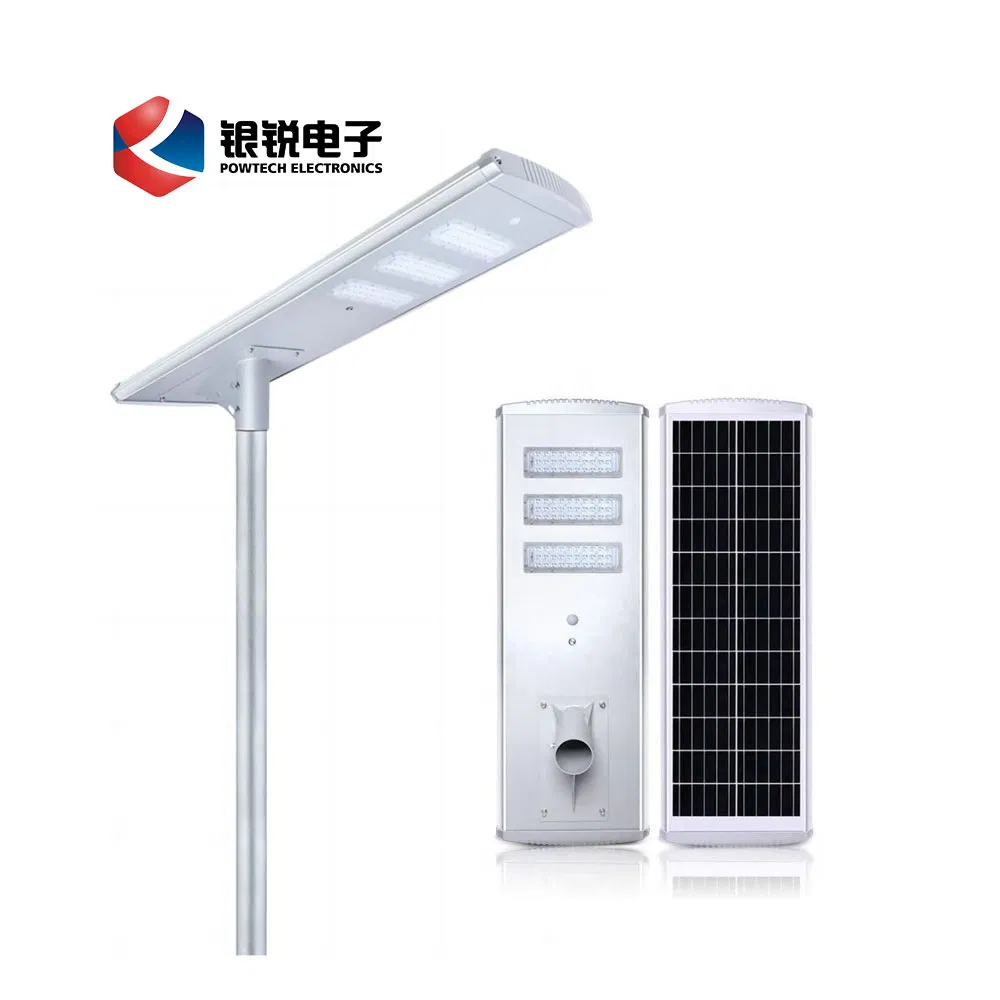 New Modern High Lumen Outdoor Waterproof Integrated Aluminum 30W 40W 60W 80W 100W LED All in One Solar Street Light