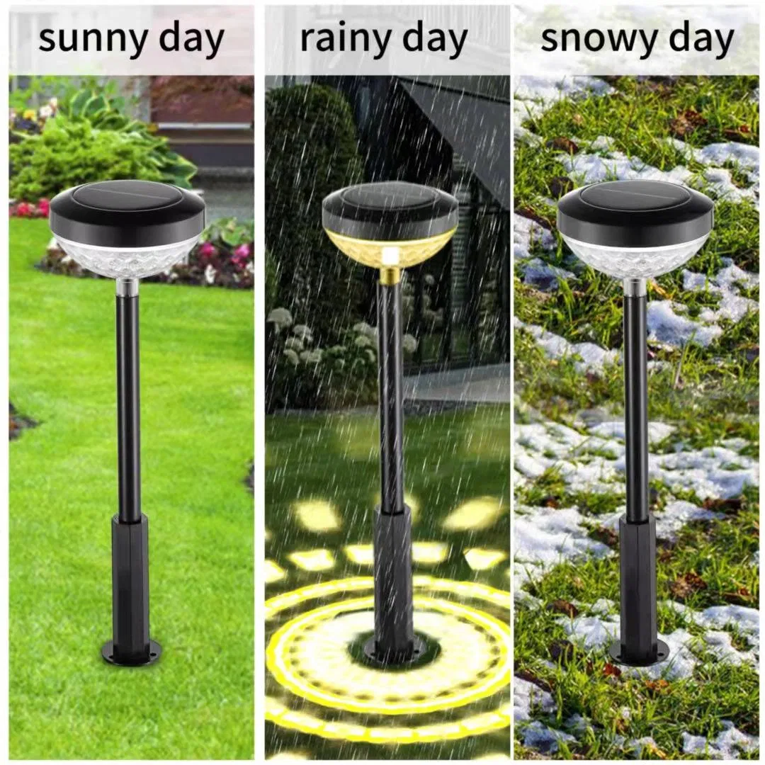 Wholesale High-Quality New Solar Outdoor RGB Color Changing Landscape Lighting Warm Light Channel Lawn Decorative Garden Lights