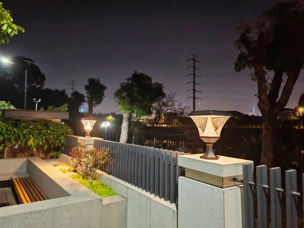 Solar Pillar Light Installation