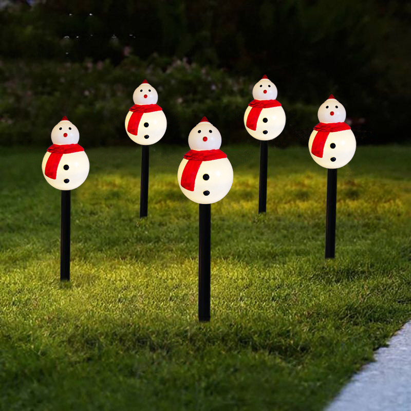 LED Landscape Ground Solar Lamp Outdoor 1 Drag 5 Solar Sunflower String LED Garden Path Lawn Light