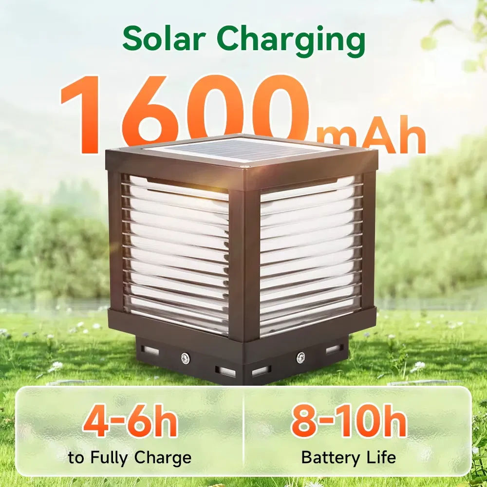 Solar LED Post Pillar Gate Lamp 2