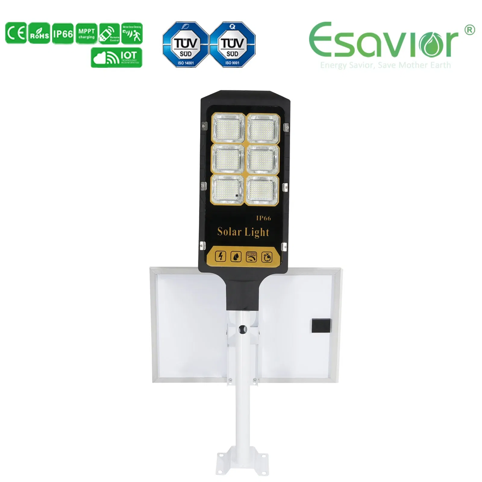 All in Two Separated Solar LED Lamp/Garden/Flood/Outdoor Light for Rural Lighting with 3 Years