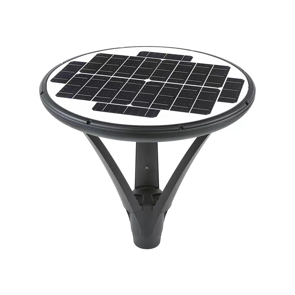 20W 30W Waterproof Outdoor Solar LED Garden Post Light with Aluminum Pole