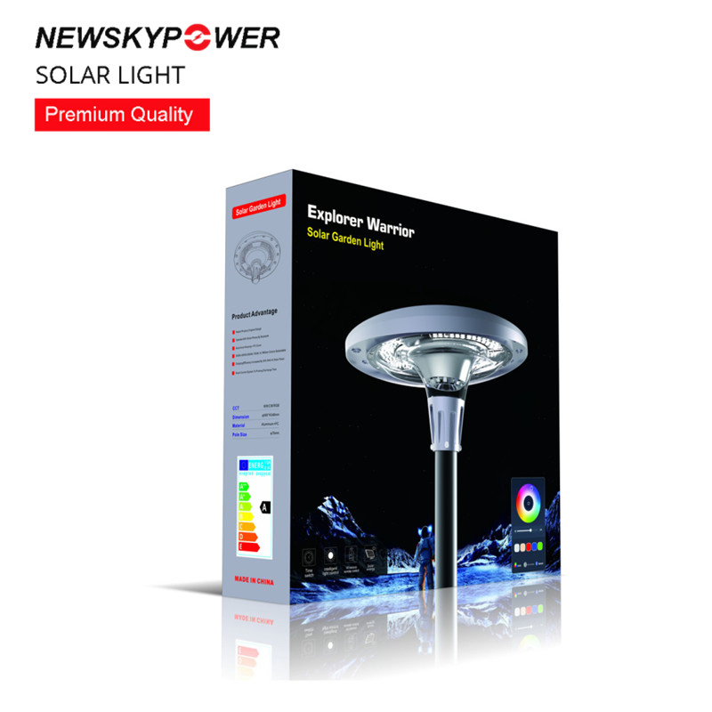 CE Modern Outdoor Mj-Ew800 UFO LED Solar Street Light for Garden Plaza Pathway Parking Lot