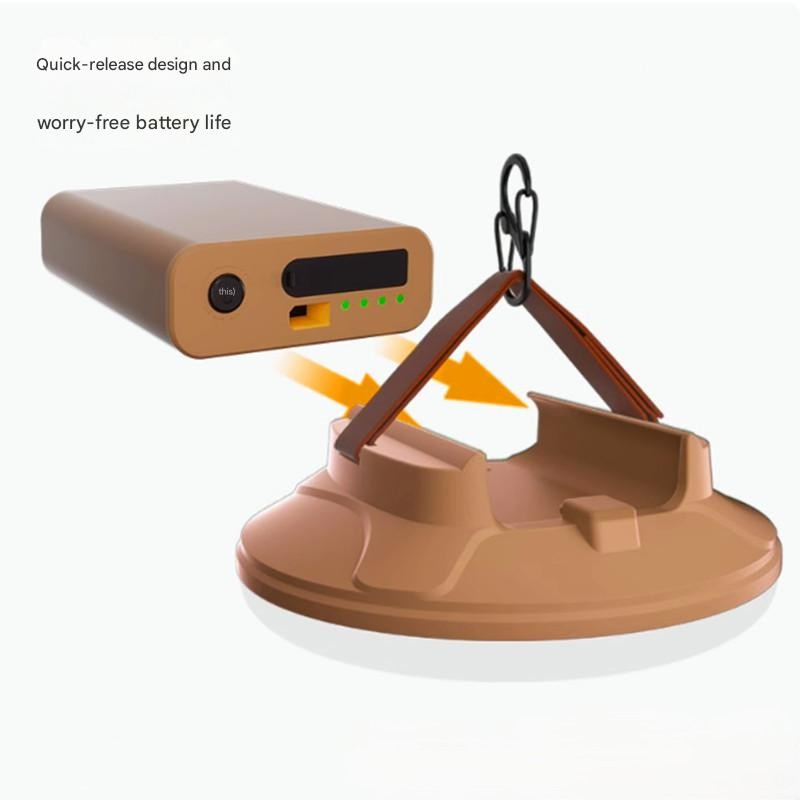 Solar Camping Light Rechargeable Emergency Light Holder Hook Design for Outdoor Hiking and Camping 5-Speed Dimming Mode