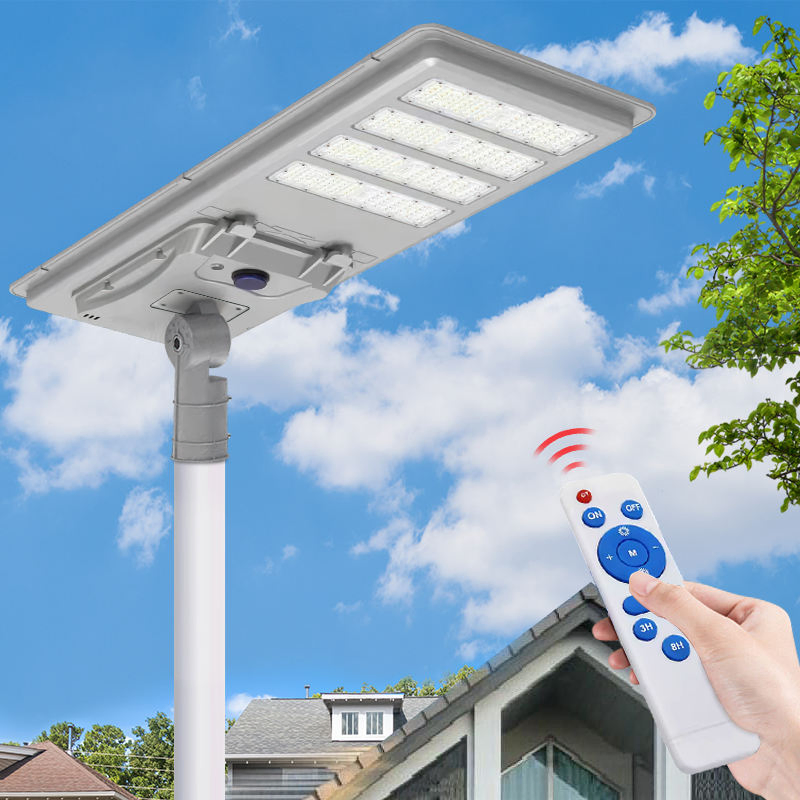 All in One Solar Street Light with Motion Sensor &amp; Dusk to Dawn, IP65waterproof for Road/Parking Lot