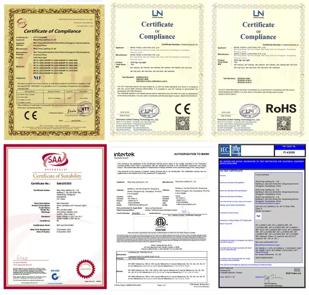 Certificates