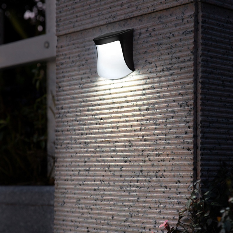 LED Solar Light Outdoor Garden Square Wall Lamp Light Sensor IP65 Waterproof Courtyard Balcony Fence Post Decoration Lamp