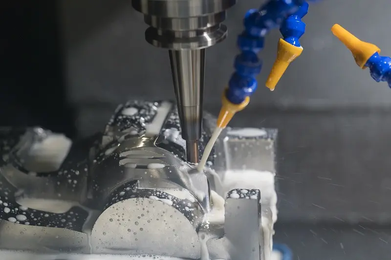 CNC milling machine with multi-axis control, 5-axis machining