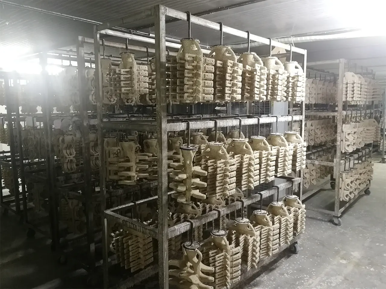 Slurry Dipping and Ceramic Shell Area