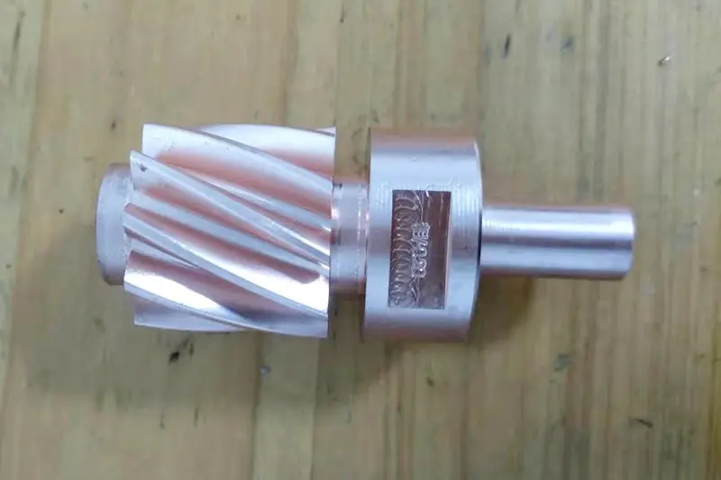 CNC turning process for alloy steel, gear components