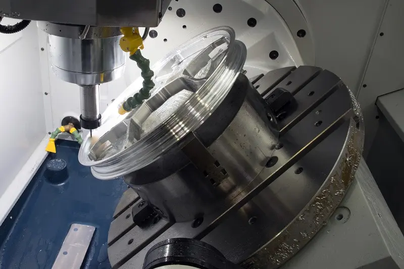 Titanium alloy CNC machined components with complex geometry