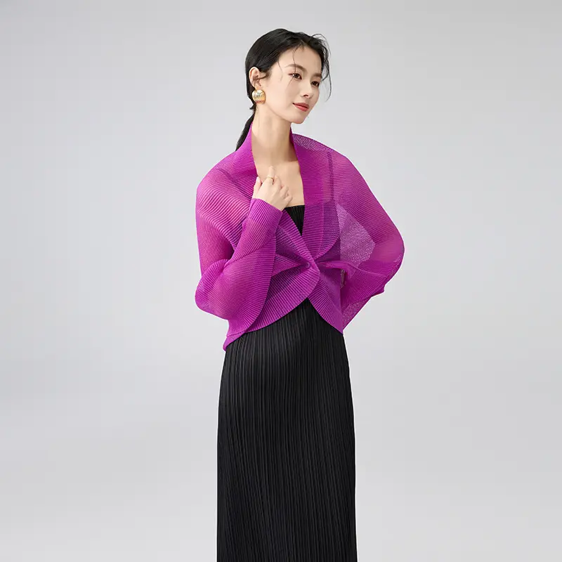 Wholesale Sheer Pleated Bolero Shrug Cardigan Suppliers, Companies