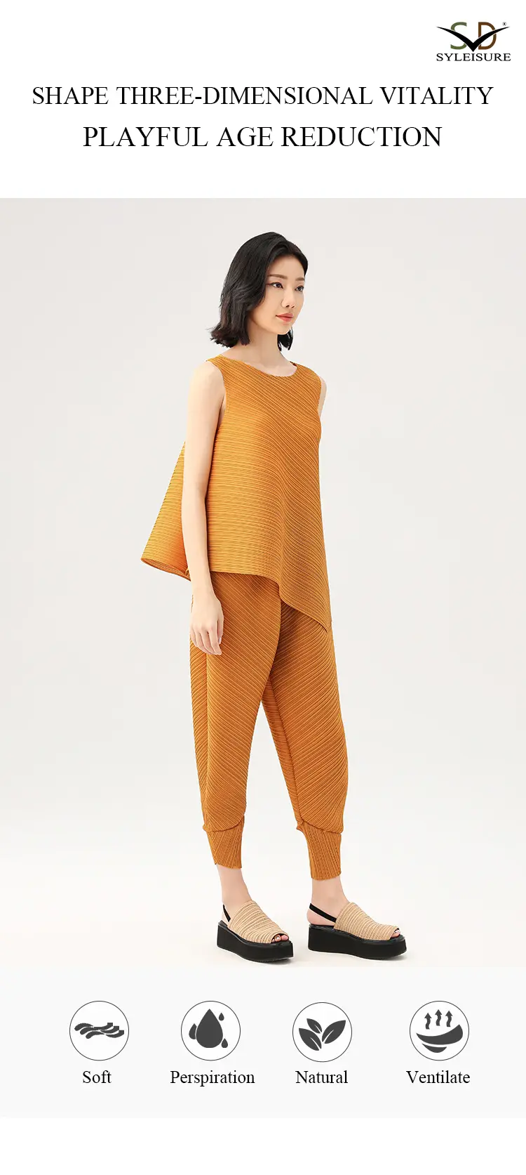 Asymmetric Top and Pants Set 3