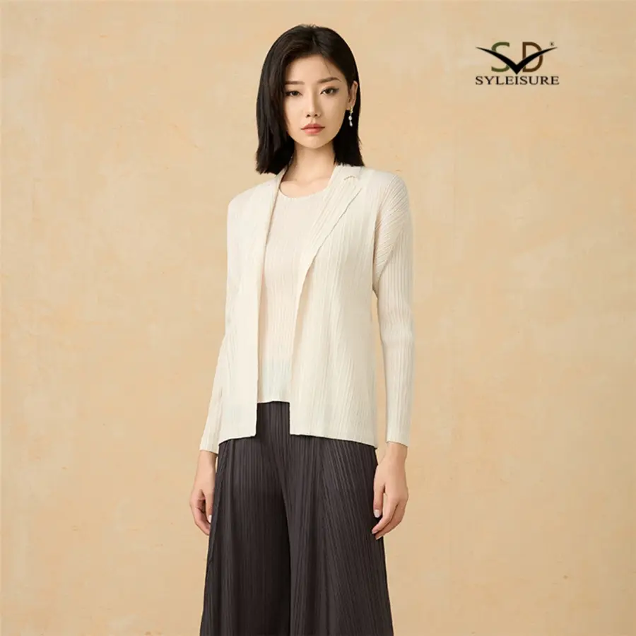 High-Quality Women's Pleated Open - Front Blazer Manufacturers, Exporters