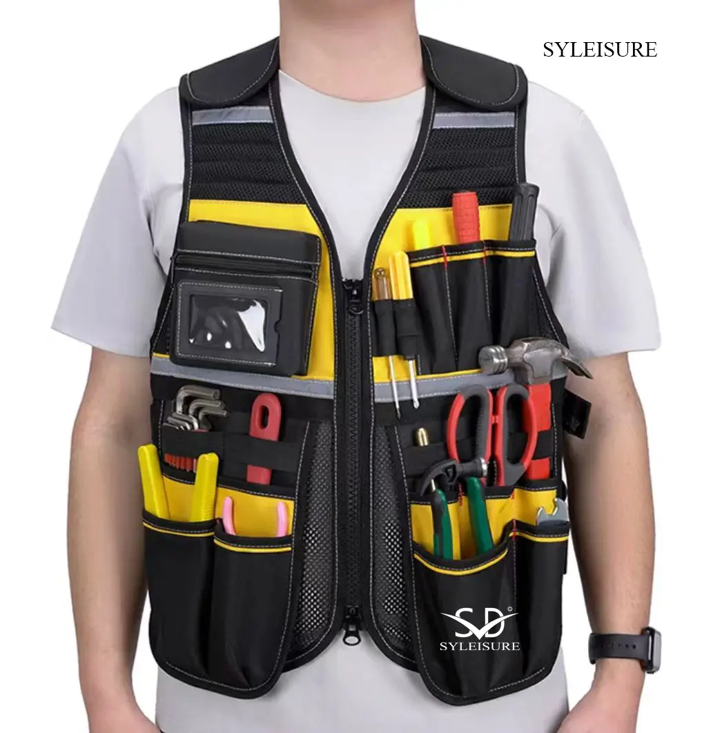 China High-Visibility Tool Vest with Multi-Pocket Storage Manufacturers, Exporters
