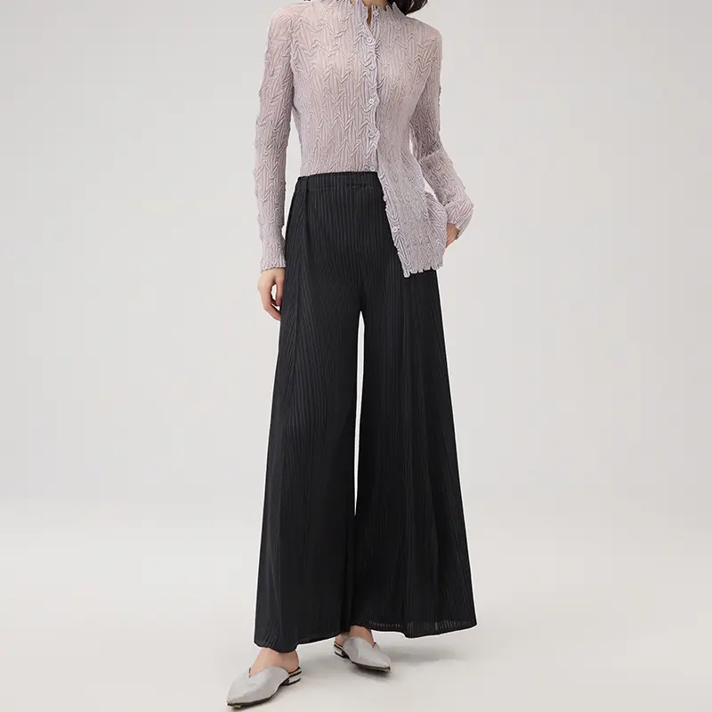 Famous High Waist Pleated Wide Leg Pants Products, Service