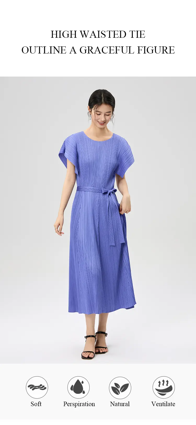 Pleated Dress View 4