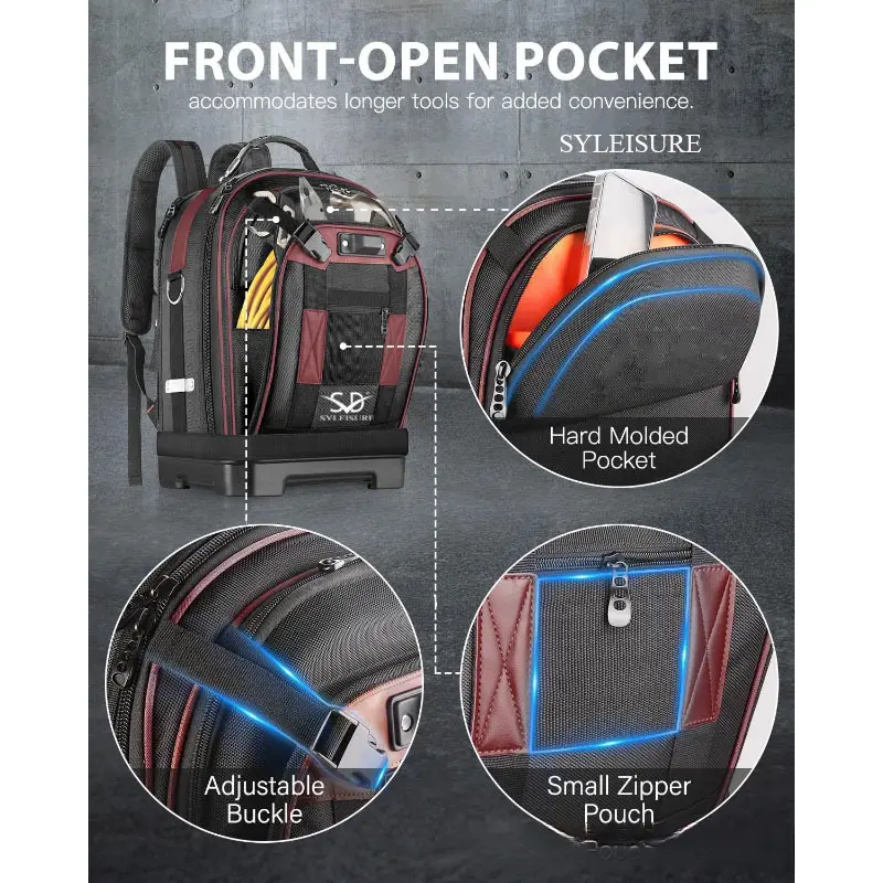 Expandable Tool Backpack Detail 2