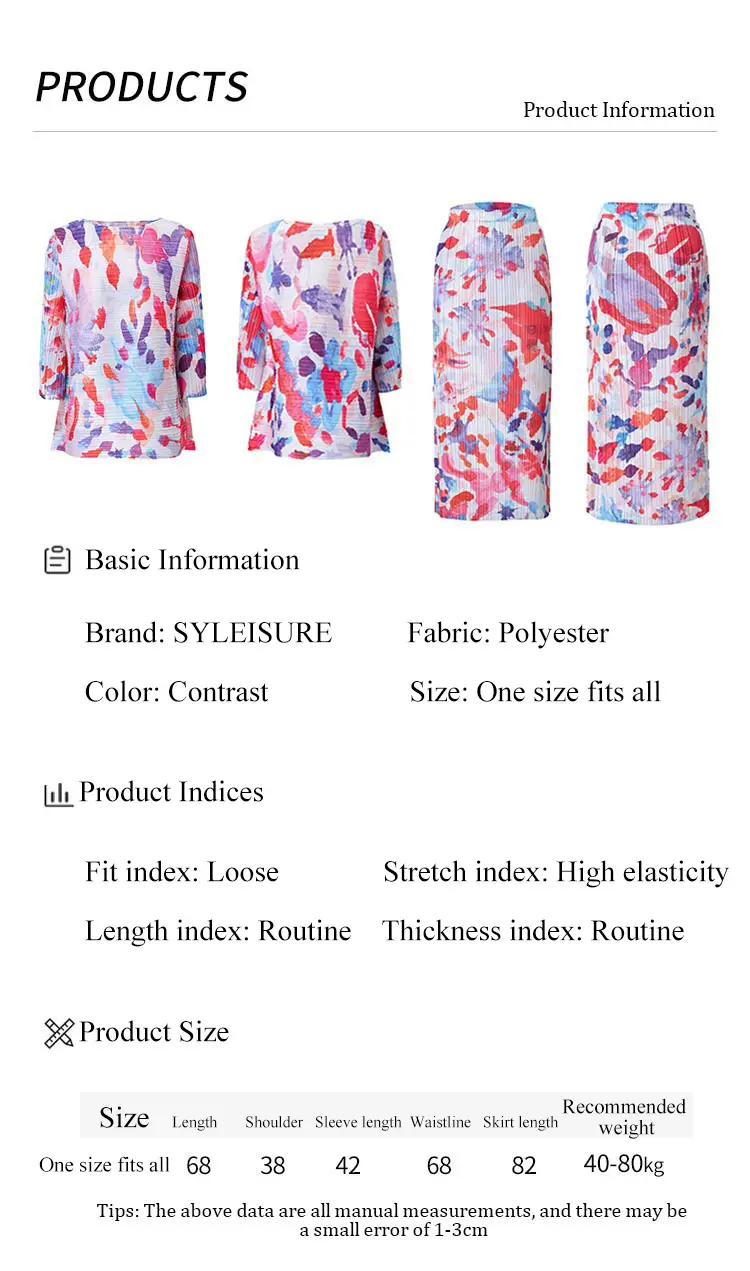 Floral Pleated Set Detail 7