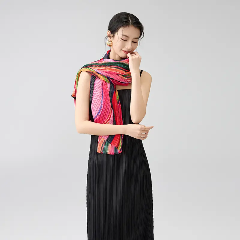 Wholesale Bohemian Multicolor Pleated Poncho Top Product, Service
