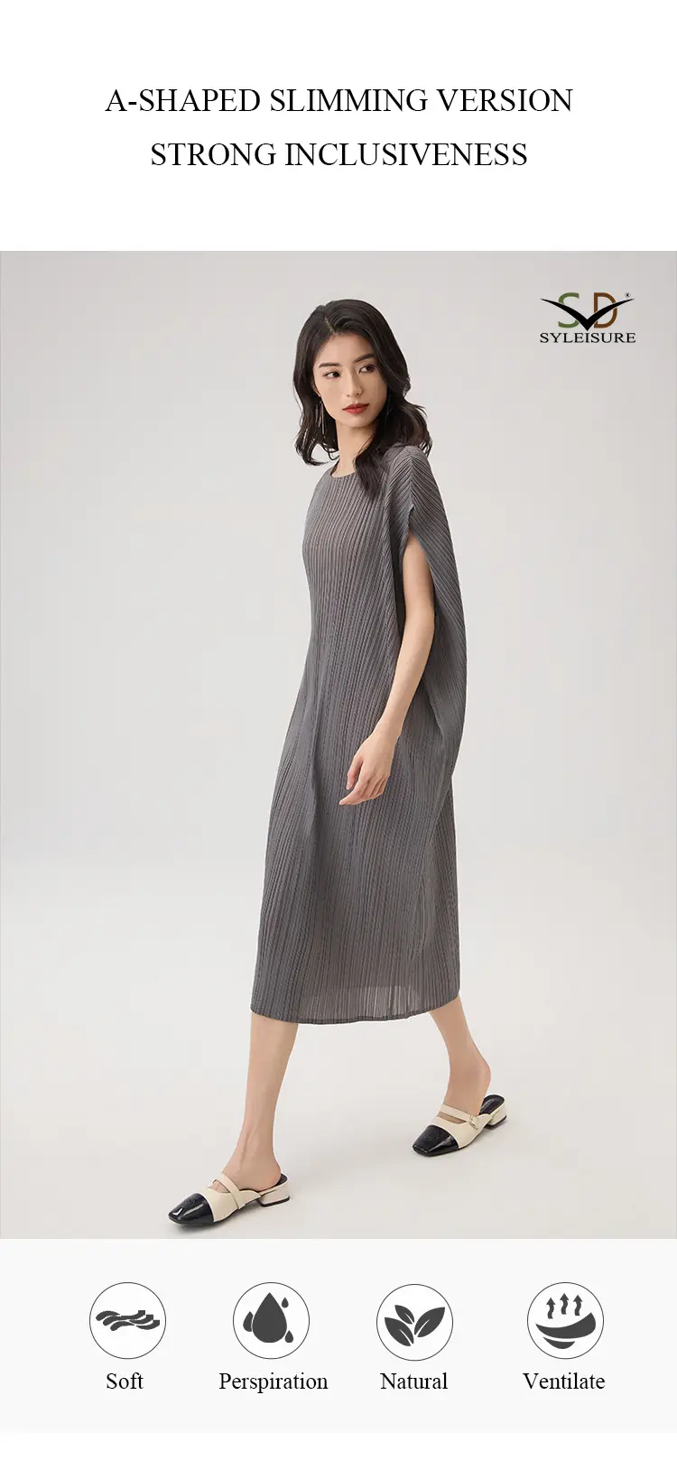 Pleated Dress View 3
