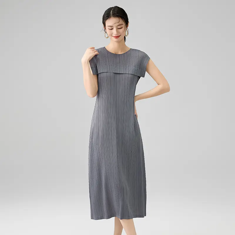 OEM Sleeveless Pleated Midi Dress for Women Exporter, Company