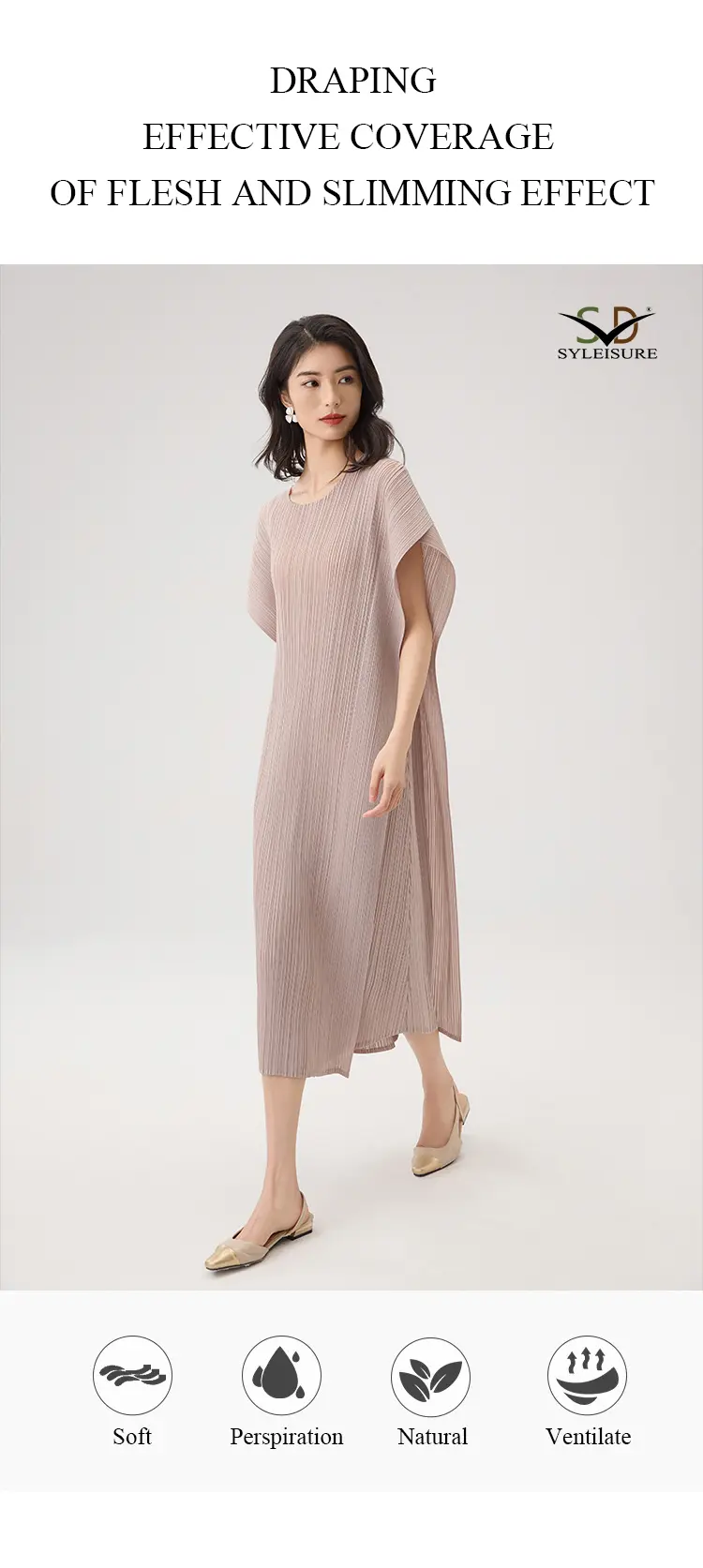 Round Neck Dress detail 3