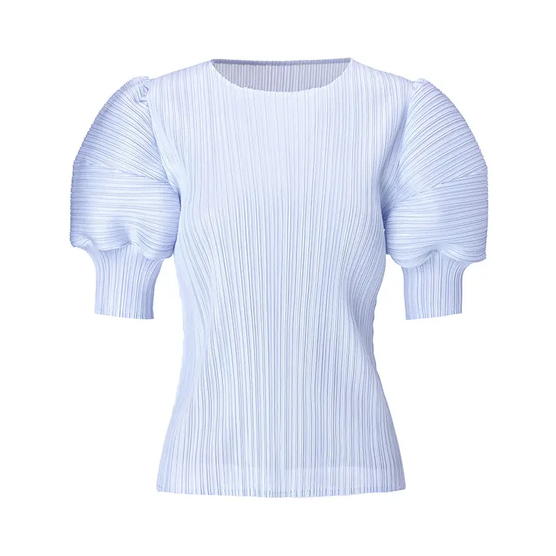 OEM Elegant Pleated Puff Sleeve Blouse Manufacturer, Product